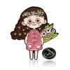 Insignia de Dibujos Animados Personalización Personajes de Animación Pintura Horneada Actividades de Fabricación de Pecho Insignia de Aleación de Zinc Personalización de Insignia Conmemorativa