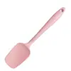 Espátula Raspadora de Silicone Integrada Colher para Cozinha Doméstica Assar Creme Espátula Grau Alimentício Resistente a Altas Temperaturas Antiaderente Raspador de Panela