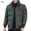 Abrigo de algodón acolchado con cuello alto para hombre, chaqueta gruesa de invierno cálida con cremallera, chaqueta informal acolchada de algodón, nuevo en stock