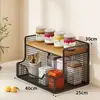 Prateleira de Armazenamento para Mesa de Trabalho Alimentos para Bebês Suprimentos para Bebês Armazenamento Prateleira de Lanches Multicamadas na Mesa de Jantar Cozinha Pequeno Armazenamento