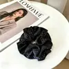 Goma de pelo scrunchie vintage versátil extragrande para adultos, elegante scrunchie floral para coleta