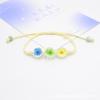 Pulsera de narcisos de flor natural transfronteriza con combinación de colores Joya del Tiempo estilo coreano espécimen vegetal pulsera de flor seca regalo para amigas para mujeres