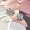 Botones Metálicos Huecos Irregulares Estilo Chanel para Abrigos y Suéteres de Punto, Botones Cuadrados Decorativos con un Toque de Lujo
