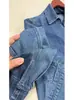 Modelo nuevo transfronterizo 2026 silueta minimalista nicho alta gama chaqueta corta de mezclilla para hombre con diseño lavado vintage