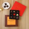 Caja de regalo de embalaje de alta gama Shengqiao cumpleaños Qixi Día de San Valentín trufa diy hecha a mano caja de embalaje de chocolate con rejilla de 9 compartimentos