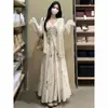 Traje de Talla Grande para Mujeres con Estampado Chinoiserie, Cintura Entallada, Aspecto Adelgazante, Vestido de Tirantes Floral, Cardigan de Corte Holgado, Estilo Perezoso