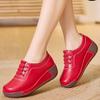 Zapatos de plataforma cálidos con forro polar para otoño e invierno de 2024, antideslizantes, para mujer, para madres de mediana edad y mayores, informales, de algodón.