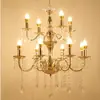 Nuevos Accesorios de Boda Candelabro de Cristal de Hierro Decoración de Pabellón de Ceremonia Luces Decorativas de Boda de Cristal