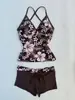 Tendencias de Moda Primavera/Verano 2025 Y2K Bikini Sexy Ins Diseño de Nicho Europeo y Americano Conjunto de Traje de Baño Sexy Ajustado