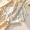 Ropa interior modal para mujer, 100% algodón, suave, sin marcas, antibacteriana, transpirable, de verano, pantalones cortos triangulares de cintura media.