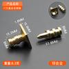 Accesorios de hardware de manga de cobre para mesa de comedor Yingya, perno de cobre, punta oscura, conector de muebles de cobre puro, soporte de placa de manga de cobre oculto
