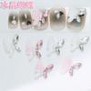 Joia Borboleta de Cristal para Nail Art Acabada 2025 Nova Mistura de Alto Bom Gosto Super Brilhante Tridimensional Unha Postiça Armadura Decoração