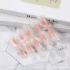 Unhas Usáveis, Unhas Pré-Fabricadas Semi-Acabadas, Arte de Unha Degradê Manchadada Feita à Mão, Pontas de Unha Coloridas, Unhas Postiças, Unhas Artificiais, Atacado de Fábrica