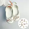 Accesorios para zapatos tipo ballet perforados DIY, accesorios de perlas y pedrería, hebillas de zapato desmontables de alta gama y decoraciones para la superficie del zapato