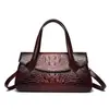 2025 Novas Bolsas Femininas Bolsas de Mão Femininas Bolsa de Ombro Transversal com Padrão de Crocodilo Retrô Bolsa Tote de Grande Capacidade Bolsa Feminina