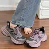 Zapatillas Moradas Tipo Papá para Mujer 2026 Primavera/Verano Nuevo Estilo Popular Versátiles Casuales Deportivas con Suelas Gruesas para Estudiantes