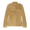 Jaqueta Casual Slim Fit com Cinto na Cintura, Textura de Camurça, Botões e Gola Alta para Mulheres, Moda Europeia e Americana Outono/Inverno 2026 K71970