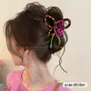 Presilha de cabelo flor de acetato simples e elegante para mulheres, novo modelo 2026, presilha para a parte de trás da cabeça, grampo para meio rabo de cavalo, presilha de tubarão