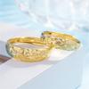 Joias Banhadas a Ouro Imitação de Ouro Gypsophila Anel de Casal Latão Joias Banhadas a Ouro Anel de Casamento Atacado