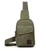 Bolsa de Peito Masculina Casual Estilo Coreano Bolsa Esportiva de Lona para Homem Bolsa Pequena Multifuncional Pequena Bolsa de Ombro para Exterior Tendência