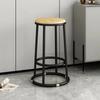 Taburete alto de lujo ligero para bar o cafetería, mostrador de bar, tienda de teléfonos móviles, mostrador de recepción, sala de juegos, taburete de mesa de hierro