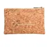 Bolsa de Cosméticos de Corcho Transfronteriza, Bolsa de Cosméticos de Corcho Tendencia Nacional, Bolso de Cremallera de Corteza RPET a la Moda, Fábrica Personalizada