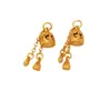 Colgante Pequeño Chapado en Oro de 24 Quilates Charms Cuentas Accesorios DIY Pulsera Collar Conservación del Color Piezas de Oro Arena Materiales