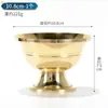 Taza de Suministro de Agua Tazón de Suministro de Agua Copa Sagrada de Buda de Cobre Tíbet Budista Tántrico Ocho Budas Propicios Copa Sagrada de Agua Frontal Adornos