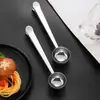 Cuchara Medidora de Acero Inoxidable para Café Transfronteriza con Pinza, Cuchara de Báscula de Cocina para Hornear, Cuchara para Condimentos, Cuchara Selladora para Leche en Polvo