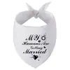 Pañuelo de boda para mascotas transfronterizo Mi gente se casa Pañuelo para perro