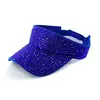 Gorra de Béisbol Abierta de Marca de Moda Transfronteriza, Sombrero Casual con Pedrería, Sombrero Topless, Sombrero de Pedrería Acrílica, Sombrero para el Sol para Exteriores