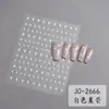 Adesivos para Nail Art de Estrela de Quatro Pontas, Estrelas Douradas e Prateadas, Designs de Estrelas Pretas e Brancas, Decalques com Adesivo Atrás, Adesivos de Unha Populares Transfronteiriços