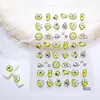 Pegatinas para Uñas Serie de Frutas Estéreo en Relieve 5D Pegatinas Decorativas de Cachorro Blanco de Dibujos Animados para Teléfono y Tableta Pegatinas para Uñas