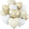 Globos de Papel de Aluminio en Forma de Corazón 12 Piezas Transfronterizos Globos para el Día de San Valentín Flotando en el Aire Globos de Helio Artículos de Decoración para Cumpleaños