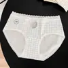 A9585 Calcinha Estilo Coreano Menina Doce Desejo Puro Floral Renda Vazada para Mulheres, Cintura Baixa, Macia e Feminina, Algodão Puro com Entrepernas Estendido 10A