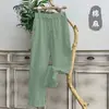 Pantalones Rectos de Marca de Moda de Gama Alta para Hombre, Pantalones Delgados de Algodón y Lino de Verano, Nuevo Estilo 2025, Corte Holgado, Pantalones Largos Casuales de Pierna Ancha Versátiles