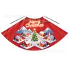 Capa Navideña Infantil Hecha a Medida Estilo Europeo y Americano con Estampado de Animales Renos Regalo de Papá Noel Rojo