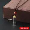 Collar con Colgante de Botella Hueca Esmerilada Botella Pequeña de Vidrio Se Puede Abrir para Empacar Cosas Dentro Botella Transparente Gawu para Pareja