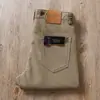 Estação europeia outono algodão modal grosso moda versátil sarja stretch masculina cinco bolsos slim reto calça casual