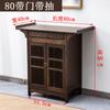 Mesa para Recibidor Moderno Simple de Pared de Madera Maciza con Vitrina y Vista Lateral Estante Zen de Almacenamiento Estrecho Consola Chinoiserie Nueva