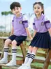 Uniformes Escolares Infantis, Uniformes de Beisebol, Uniformes de Jardim de Infância, Conjuntos de Três Peças para Primavera e Outono, Uniformes Escolares Primários Estilo Britânico, Uniformes Esportivos de Verão