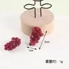 Tpr simulação fruta apertar música pêssego uva modelo miniatura comida brincar diy cola de creme acessórios feitos à mão