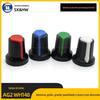 WH148 Botão de plástico coração de pêssego flor de ameixa alça potenciômetro amplificador de som tampa de botão chapéu de interruptor 15*17mm