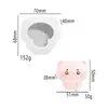 Serie de Animales con Ojos de Estrella Molde Squishy Muñeco de Dibujos Animados Lindo Cabeza Molde de Silicona Hecho a Mano Squishy DIY