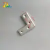 Suporte de Ângulo de Ferro em L Minimalista 17*40mm para Estrutura de Porta de Vidro de Armário de Exibição Estrutura de Alumínio Suporte de Suspensão Suporte Conector de Porta e Janela