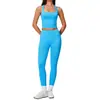 Conjunto de Fitness Sin Costuras Adelgazante Espalda Bonita Control de Abdomen Glúteos de Melocotón Transpirable Pilates Entrenamiento Ropa de Yoga para Mujer 5112