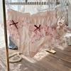 Calzones de Algodón Seda de Hielo Estilo Japonés Estampado Leopardo Fresco Hoja de Loto Princesa Estudiante Triángulo Niña Lindo Mujer Cintura Media