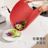 Tabla de cortar de TPU, a prueba de moho y antibacteriana, tabla de cortar para uso doméstico de grado alimenticio, tabla de cortar para frutas, tabla de cortar semicircular de doble cara para cocina