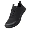 Zapatos deportivos transpirables de ajuste ancho para hombre para comercio exterior, zapatillas ligeras antideslizantes para correr para primavera y verano, zapatos casuales para exteriores de suela plana de talla grande