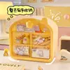 Caixa de Armazenamento Pequena para Mesa de Estudante, Organizador de Papelaria e Itens Diversos, Caixa com Gavetas Multicompartimentos